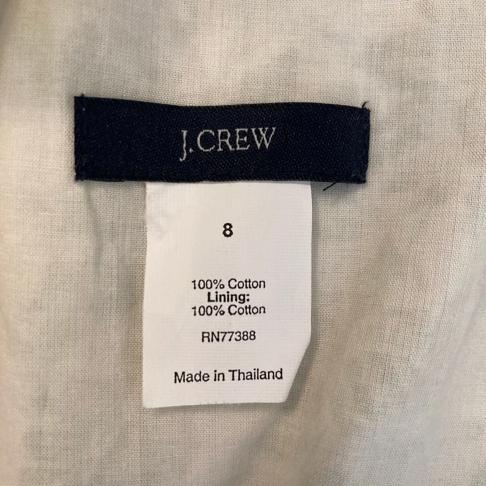 J. Crew green cotton floral mini wrap skirt size 8
